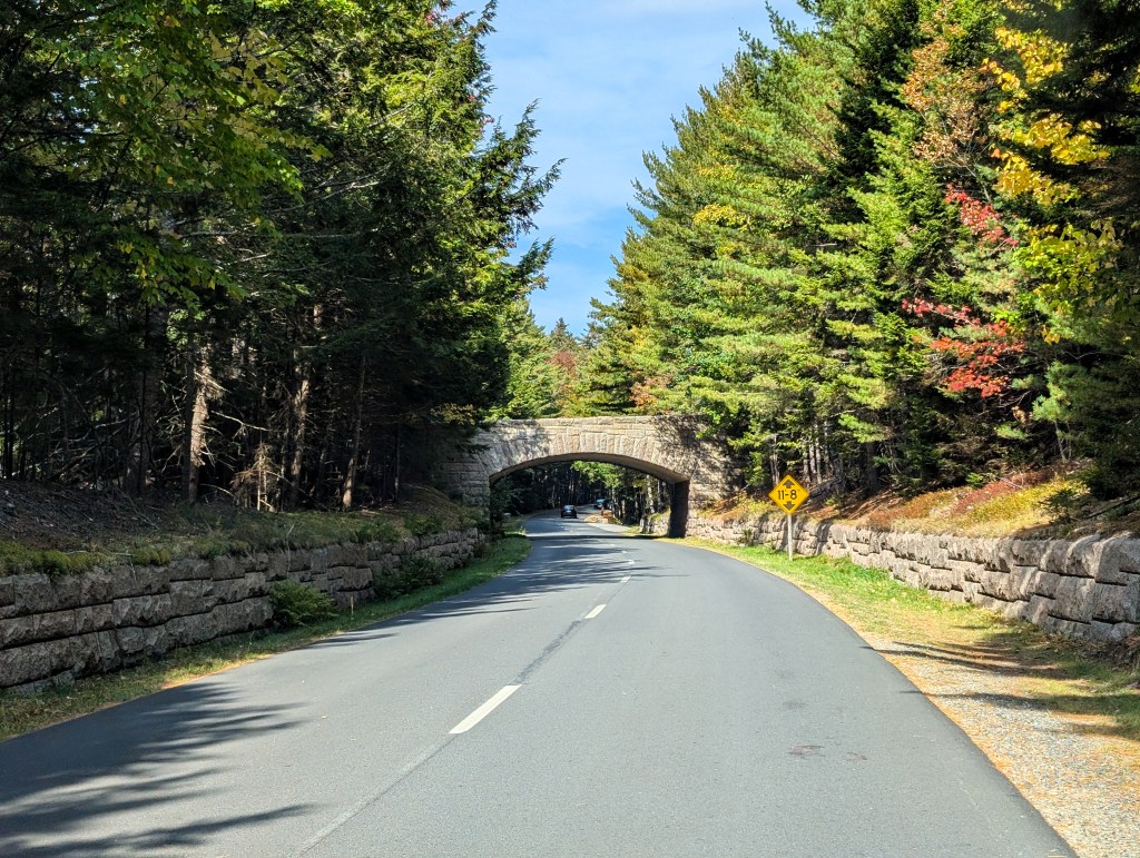 acadia national park carriage road fall new england Maine Bar Harbor