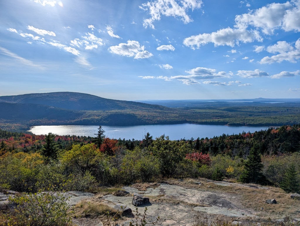 Cadillac Mountain Acadia National Park fall New England road trip travel blog