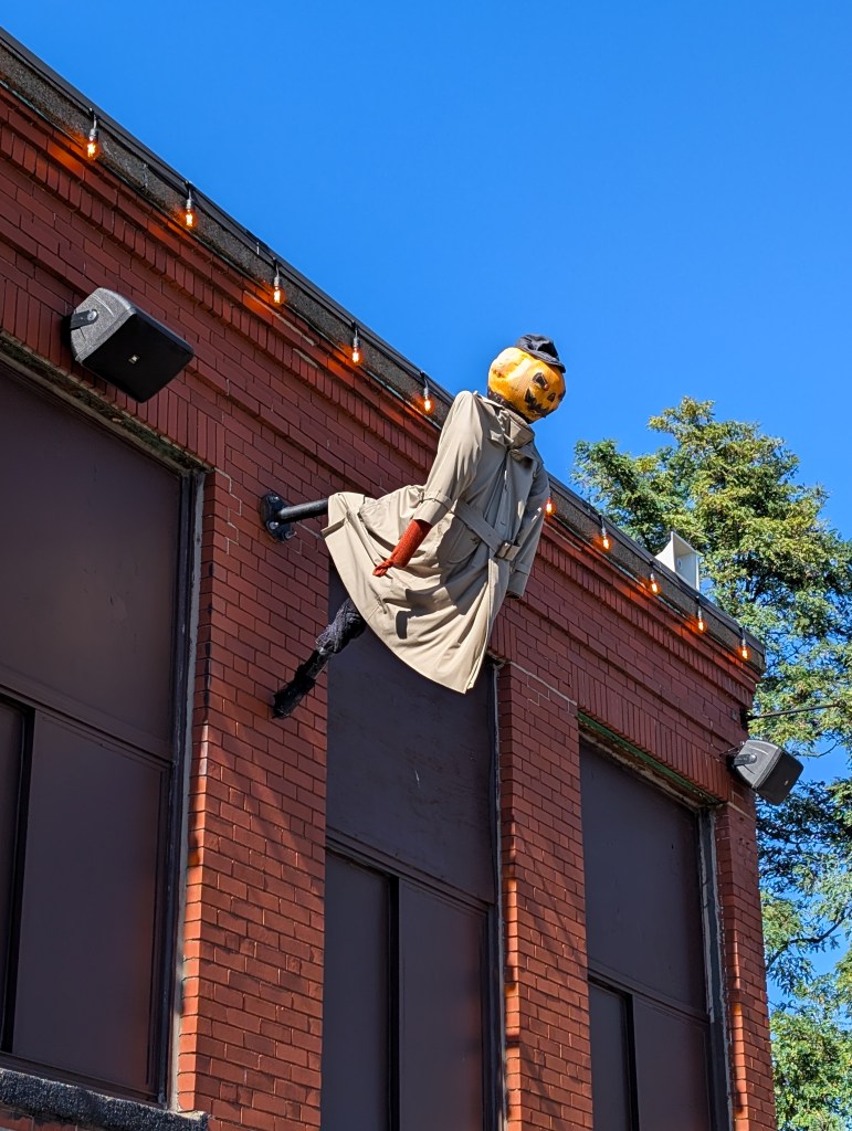 pumpkin head Halloween decorations Salem Massachusetts Haunted Happenings fall New England road trip