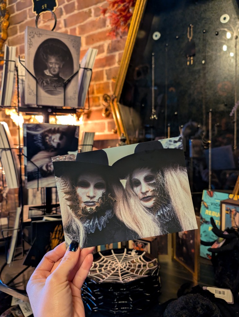 Black Veil Salem post cards witchy city fall New England road trip