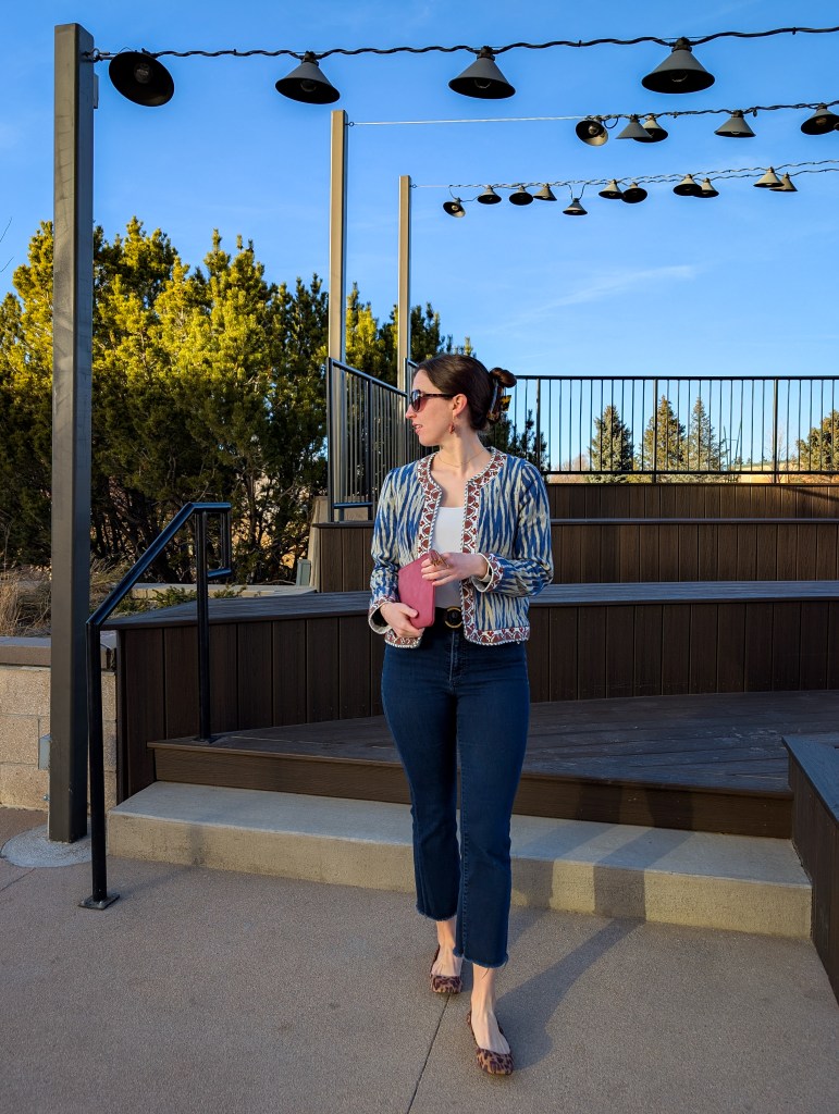 ikat jacket monthly favorites affordable fashion secondhand style