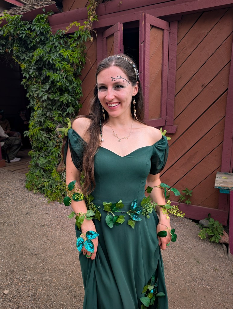 renaissance fair outfit DIY costume forest nymph cost per wear bridesmaid dress
