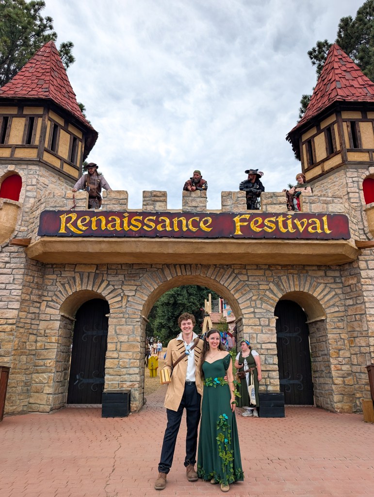 Colorado Renaissance Festival green forest nymph costume