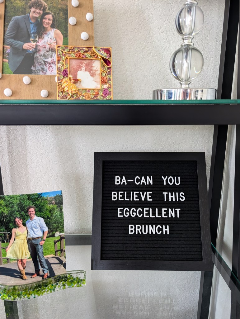 summer tablescape brunch letterboard