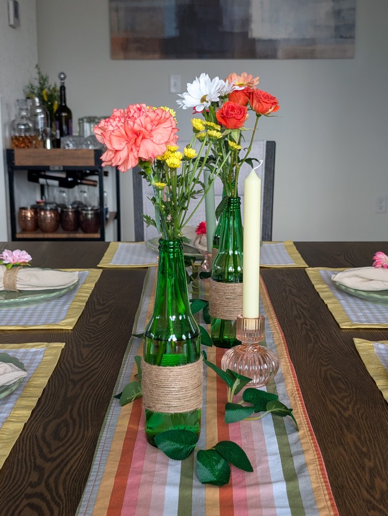 floral vases twine beer bottle vases candlesticks