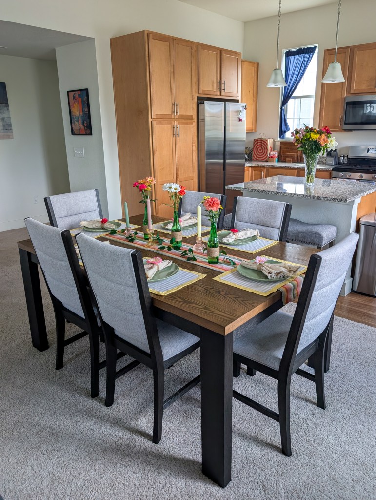 summer tablescape table set dining DIY decor