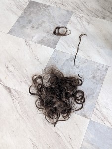 cut hair short haircut hair transformation